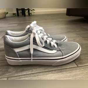 Vans |Unisex vans gray canvas sneakers, youth size 5•••Bigger kids, NWOT
